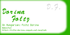dorina foltz business card